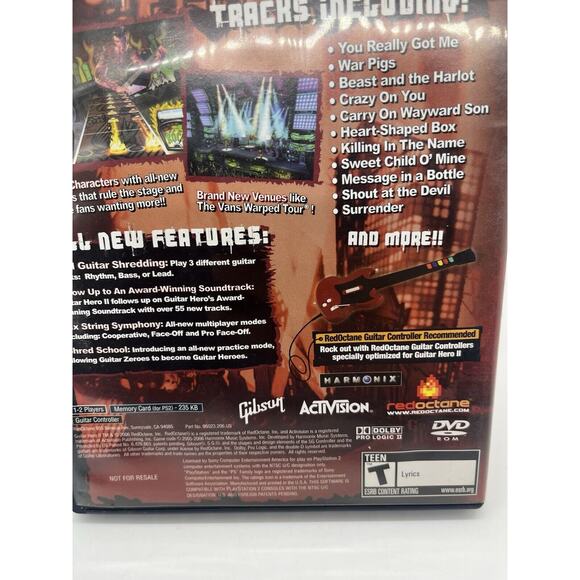 Guitar Hero II 2 (Sony Playstation 2 PS2, 2006) - Tested - Picture 4 of 5